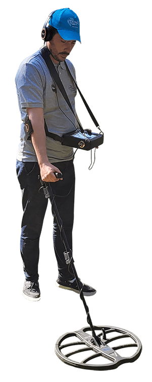 a man holding a device