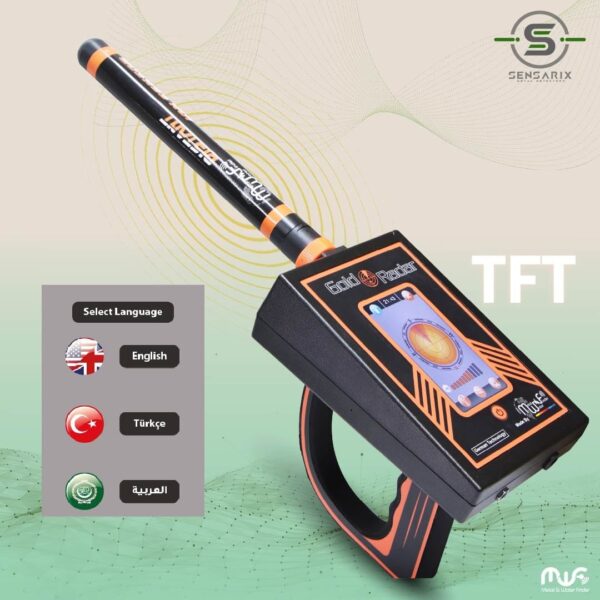 The Gold Radar's TFT screen displaying instant visual and audible feedback along with graphical data.