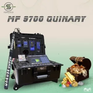 The MF-9700 QUINARY detection station packaged in a carrying case, showcasing its compact and lightweight design.